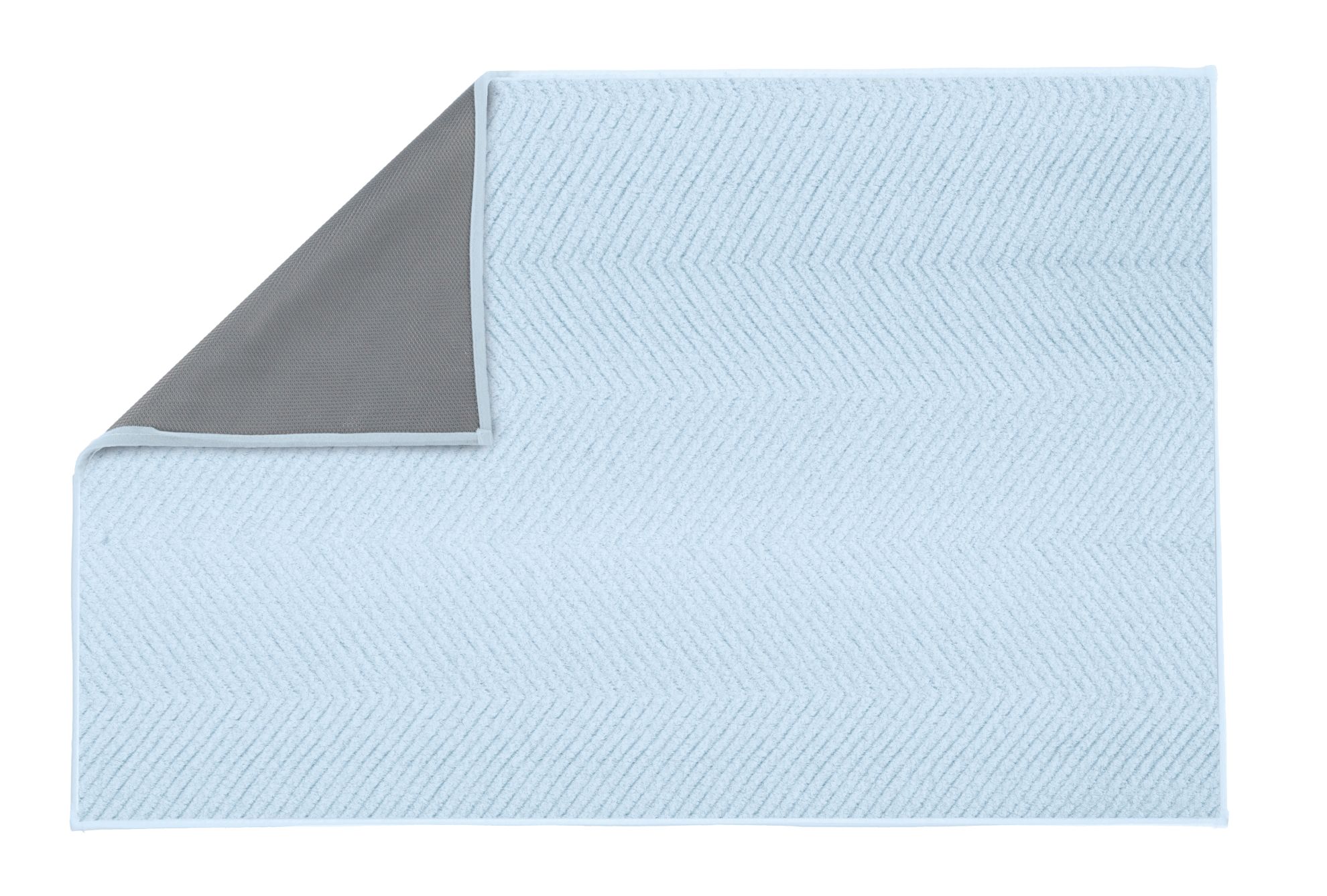 Kleine Wolke ZigZag tappetino da bagno 90x60 cm rettangolare blu 9178738519