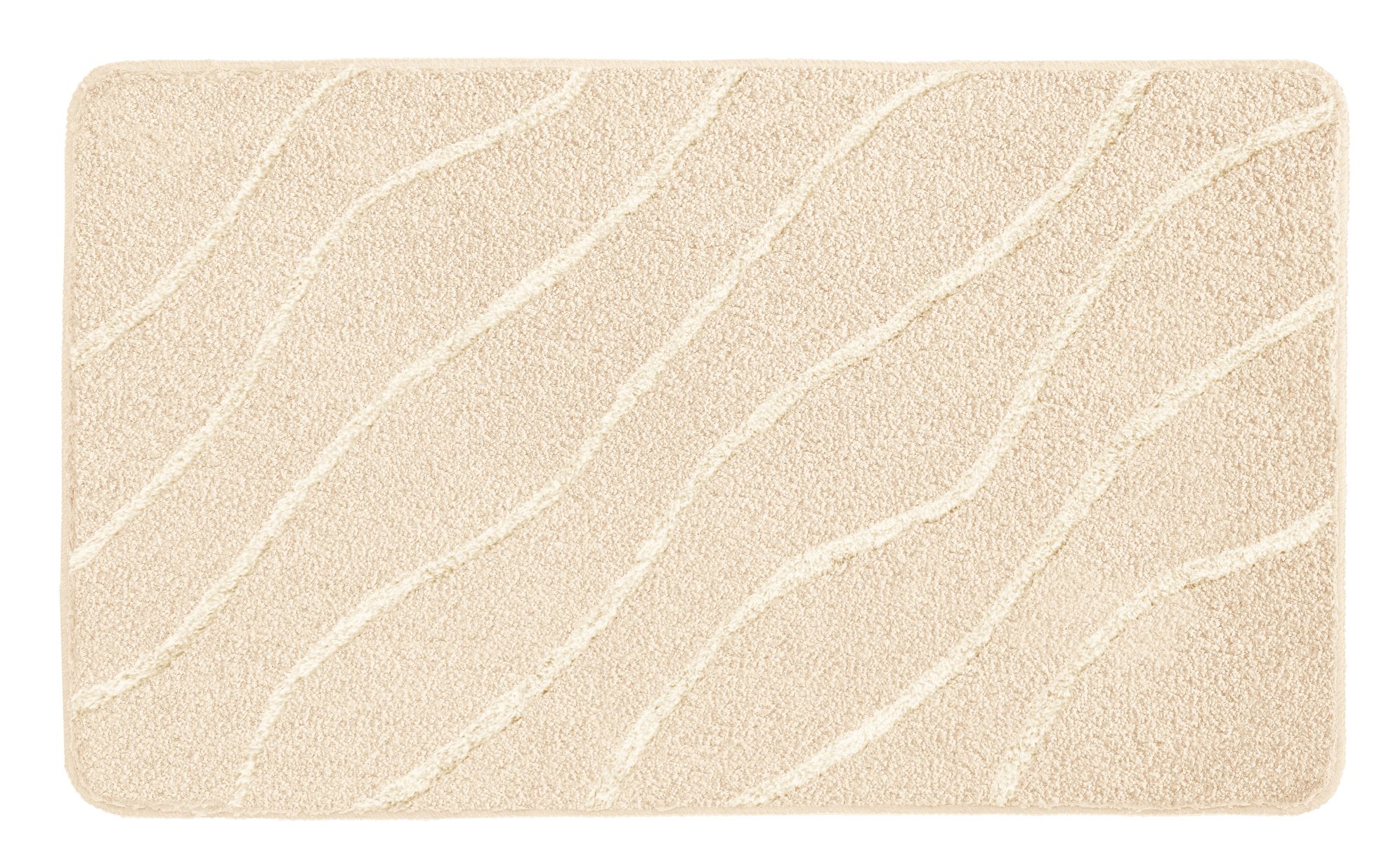 Kleine Wolke Tram tappetino da bagno 140x80 cm rettangolare beige 9189256657