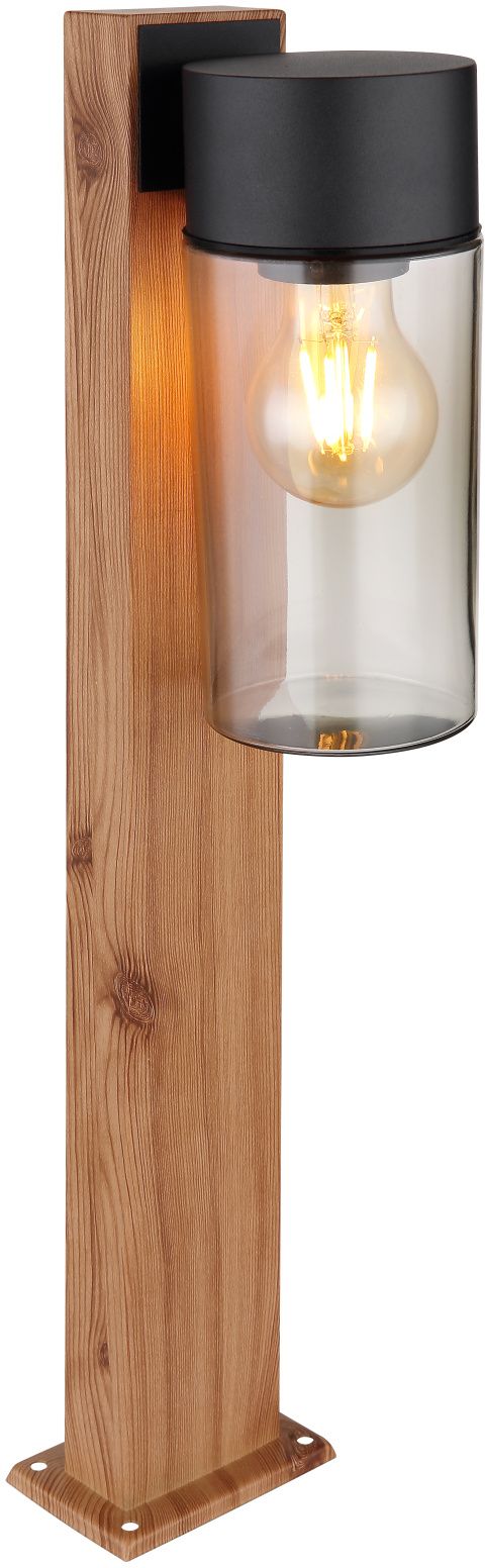 Globo Lighting Etsi lampada da terra per esterni 1x40 W nero-fumé-legno 31976