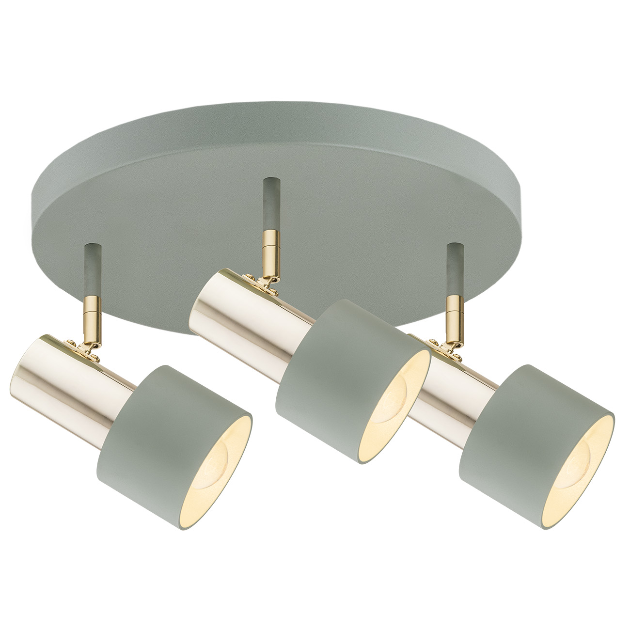 Argon Doria lampada da soffitto 3x15 W ottone-verde 6007