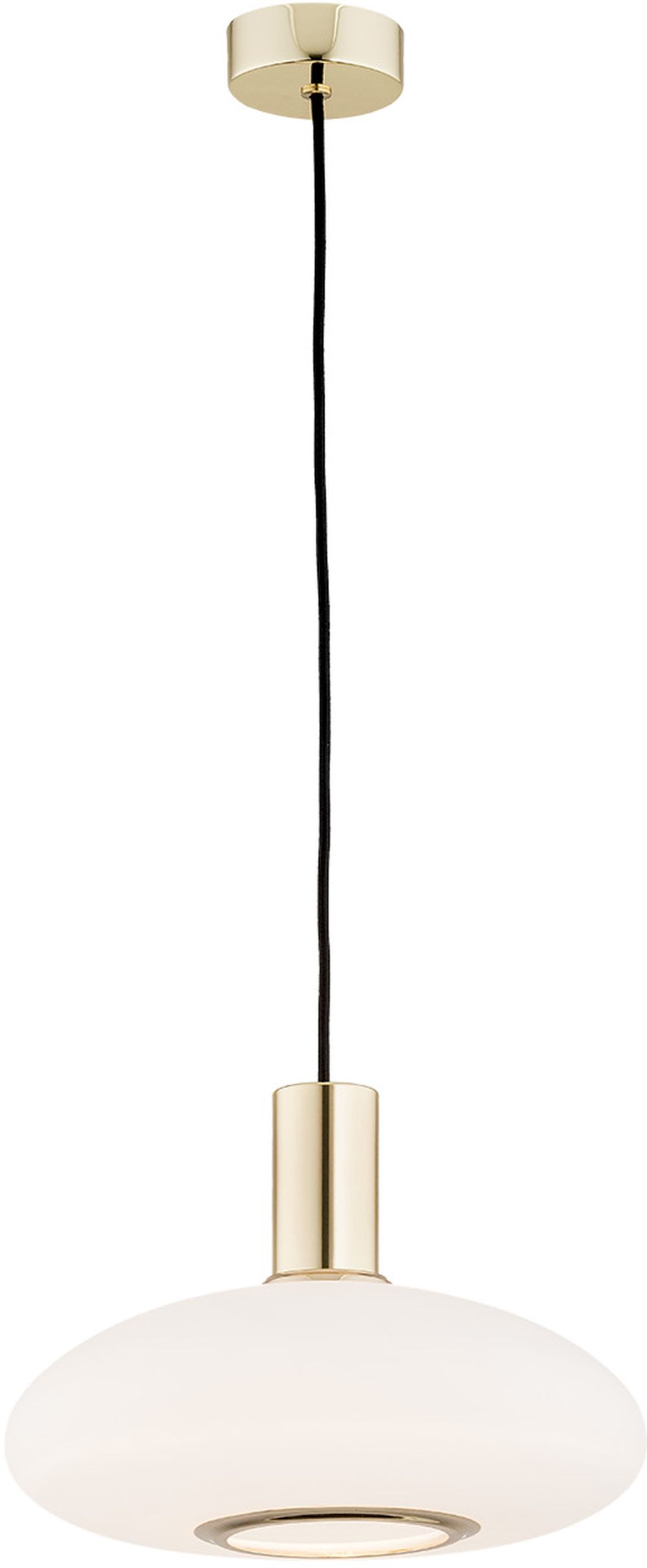 Argon Sagunto lampada sospesa 1x15 W ottone-opale 4358