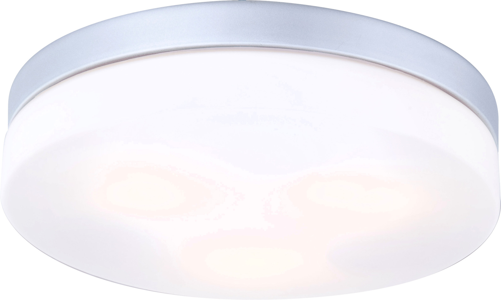 Globo Lighting Vranos plafoniera per esterni 3x60 W argento-vetro opalino 32113