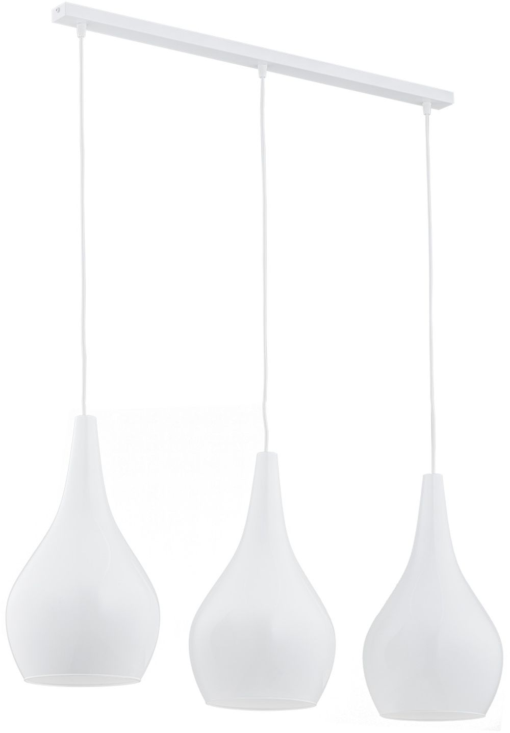 Argon Santana lampada sospesa 3x15 W trasparente-opale 1408