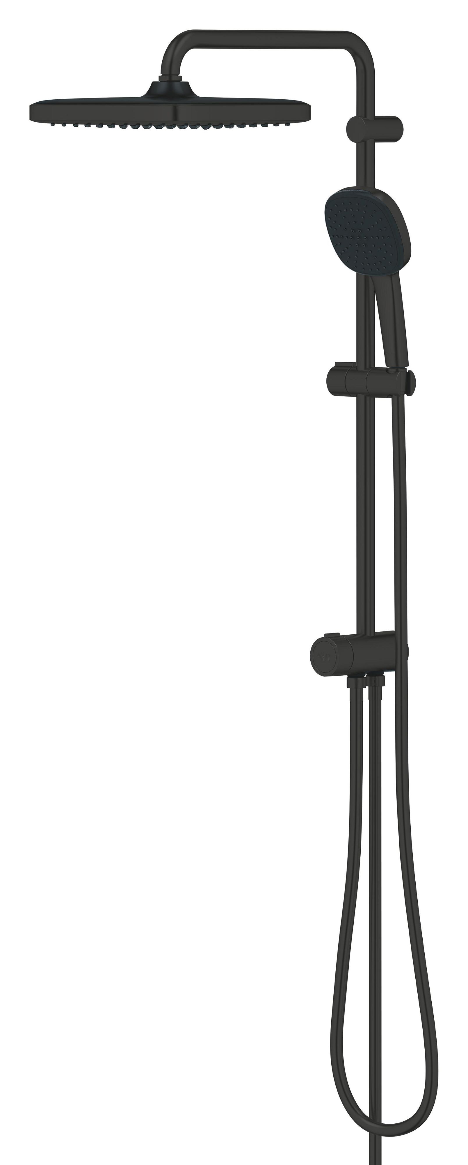 Grohe Vitalio Comfort set doccia a parete con soffione nero 266982431