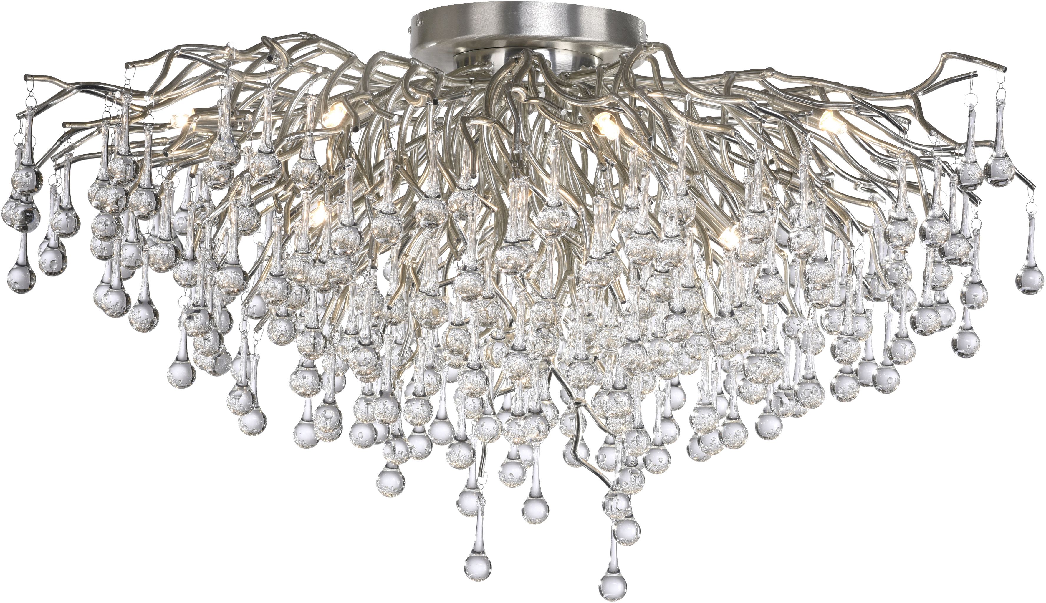 Paul Neuhaus Icicle lampada da soffitto x40 W acciaio 8092-55