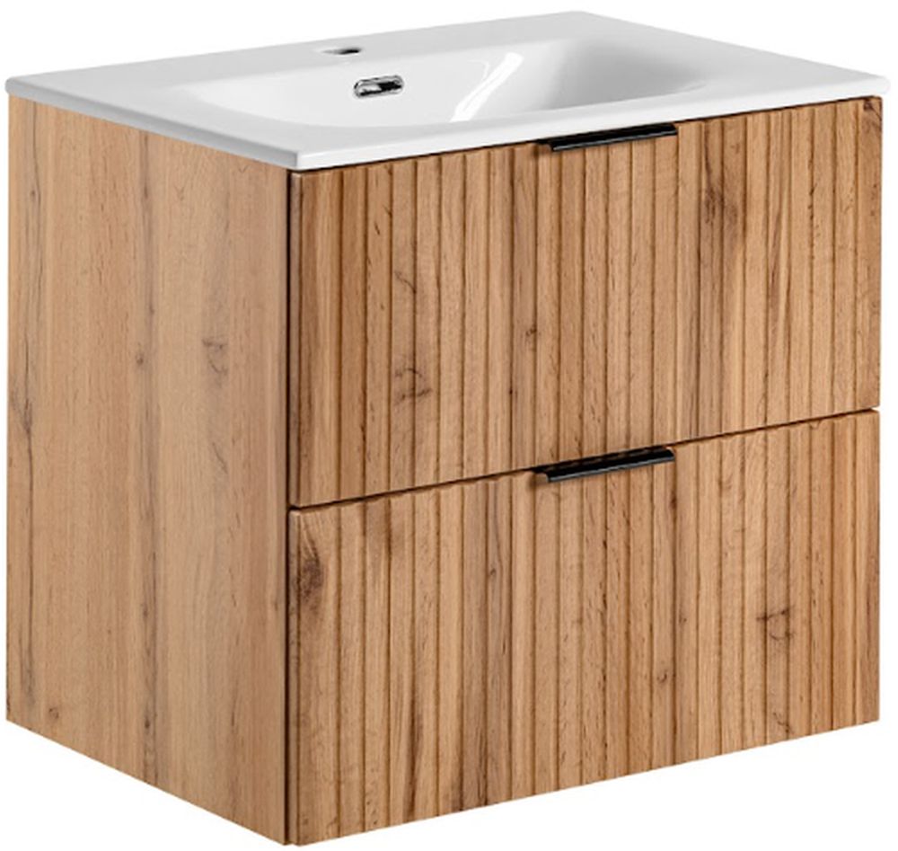 Set armadietto Comad Adel Oak ADEL OAK 82-60-B-2S, lavabo Comad Sky SKY60-8099