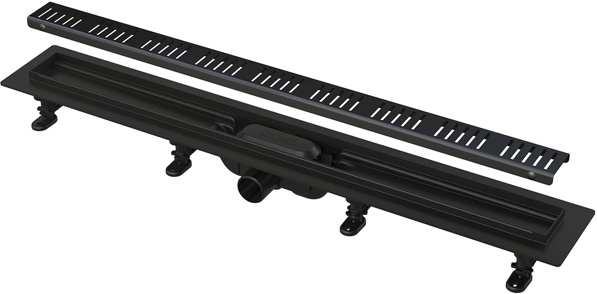 Alca Simple canalina lineare 95 cm nero APZ10BLACK-950M
