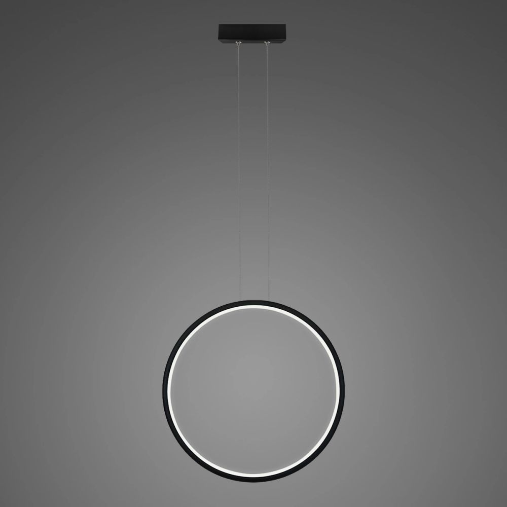Altavola Design Ledowe Okręgi lampada sospesa 1x23 W nero LA073/X_60_in_4k_black