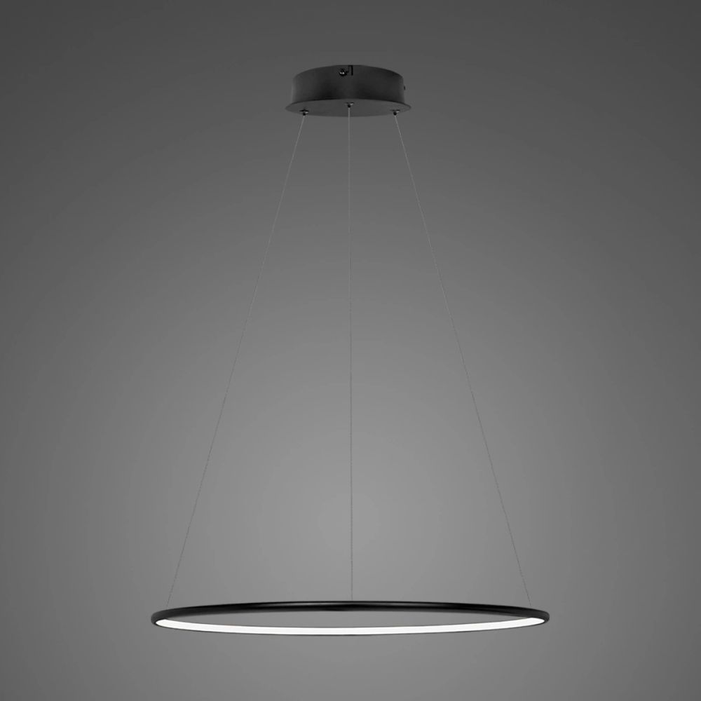 Altavola Design Ledowe Okręgi lampada sospesa 1x15 W nero LA073/P_40_in_4k_black