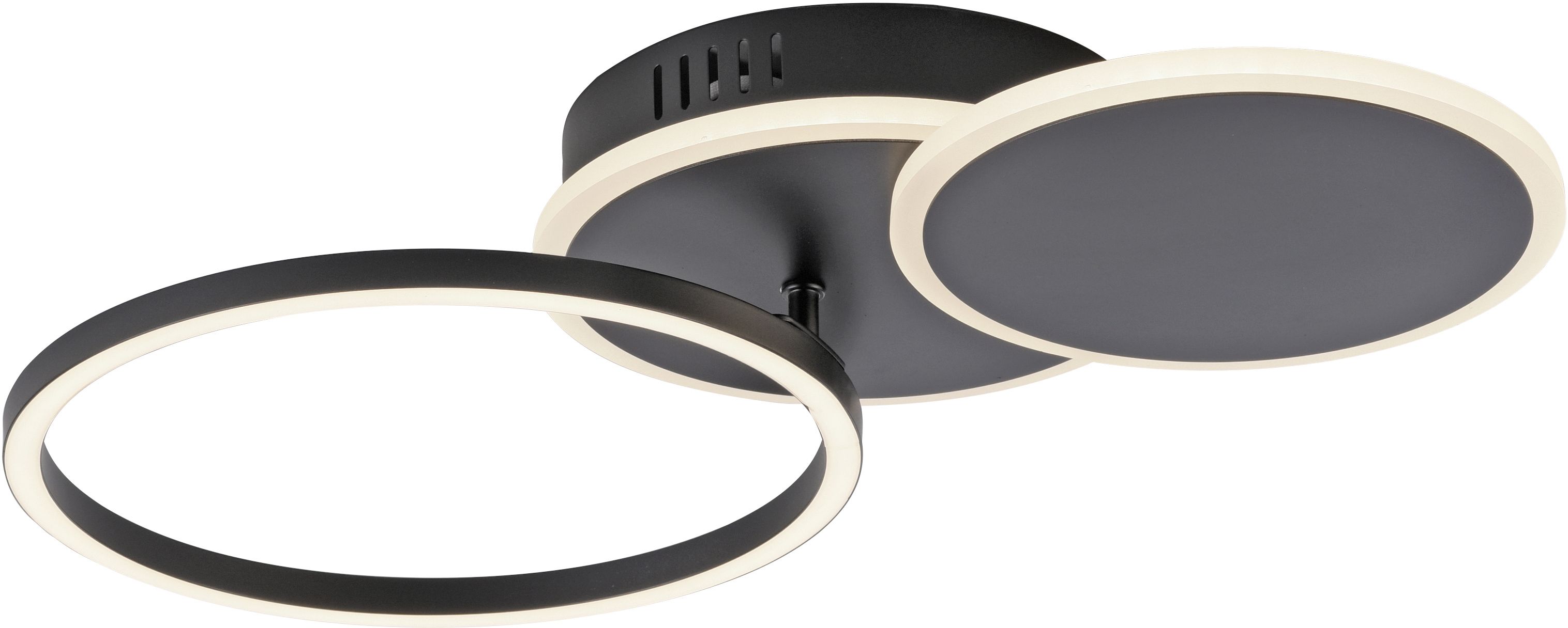 Just Light Sevent lampada da soffitto 1x25.5 W nero 14116-18