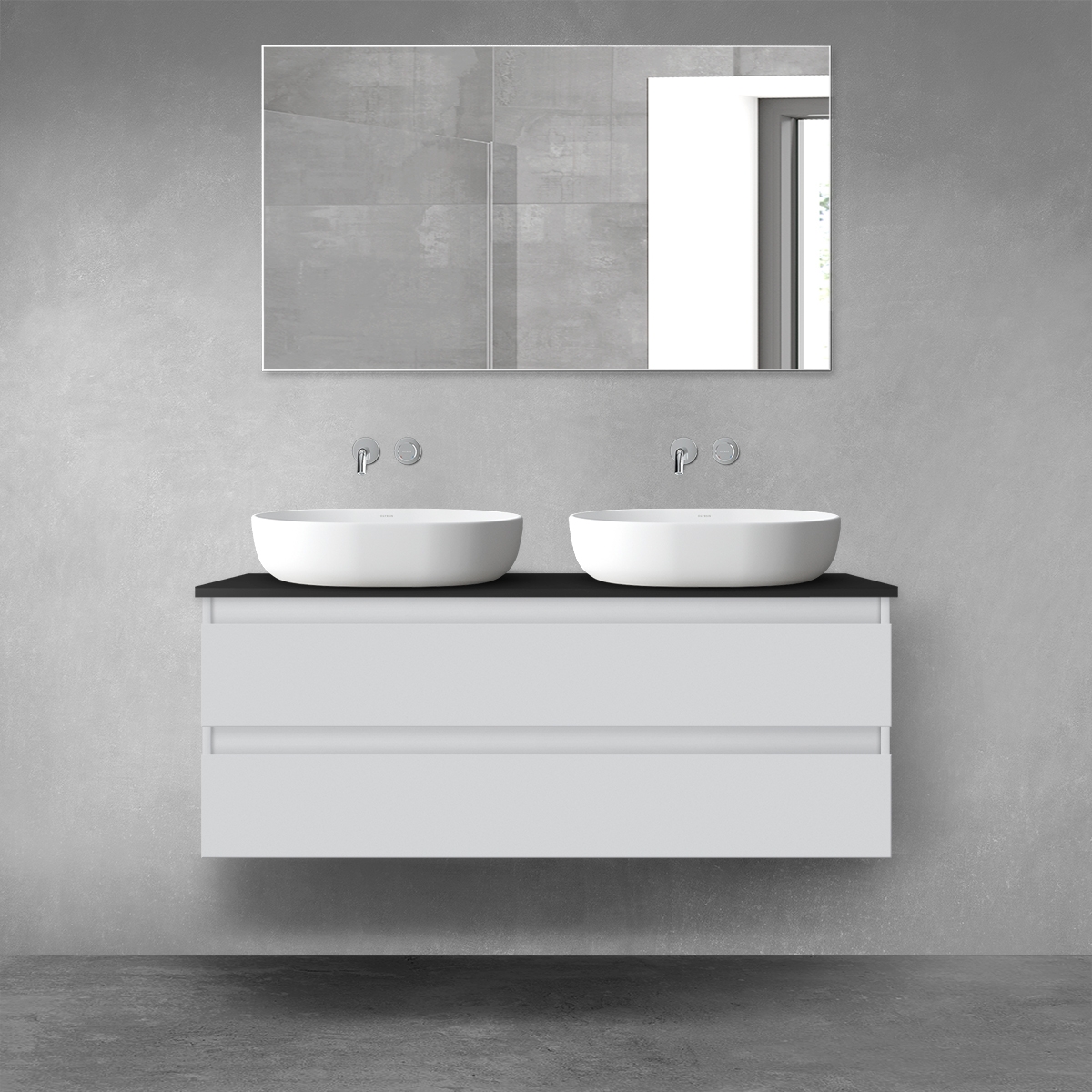 Set armadietto Oltens Vernal 60019700, piano sopra armadietto Oltens Vernal 63007300