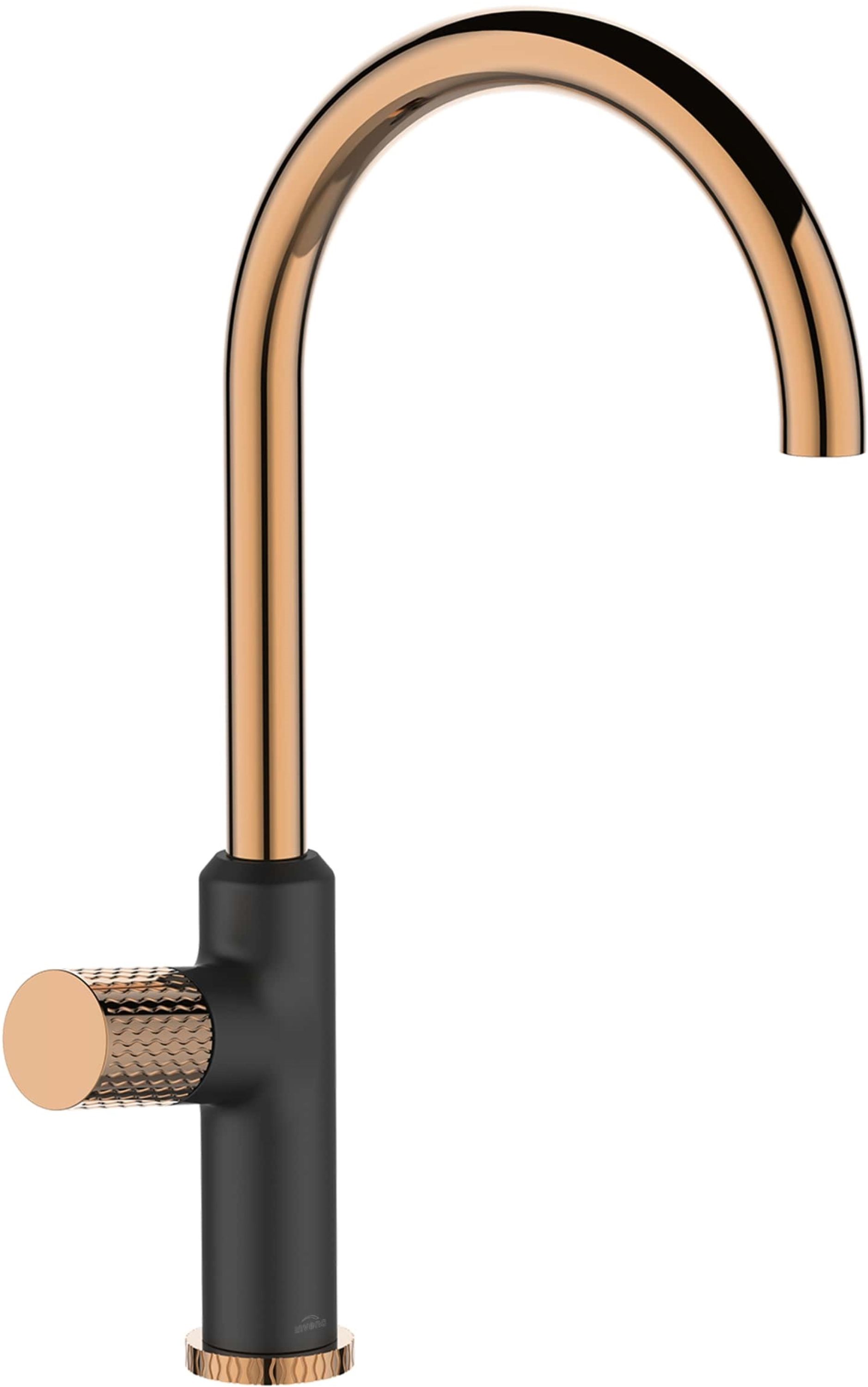 Invena Moonlight rubinetto da cucina verticale nero-oro/oro antico BZ77014