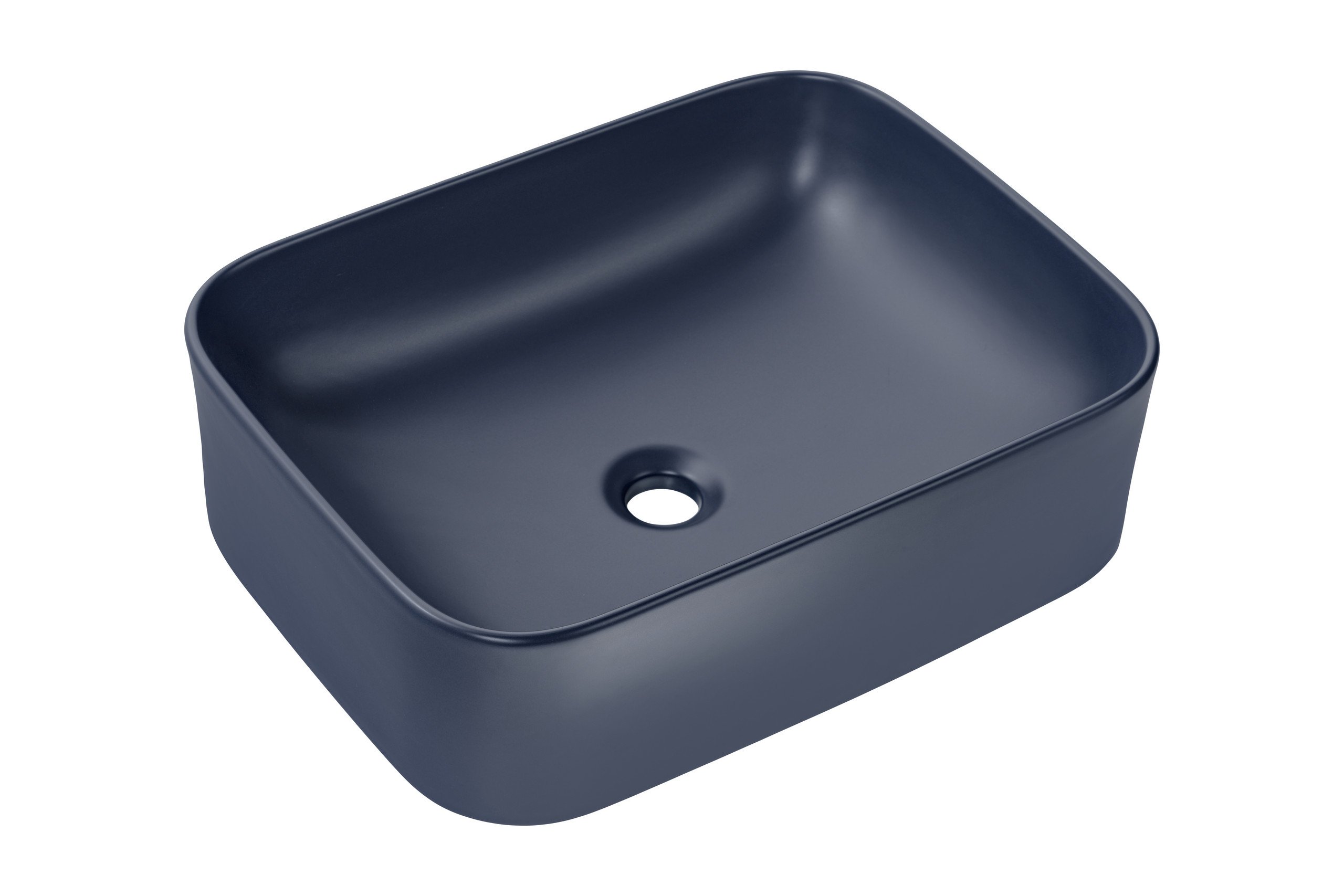 Comad Kama lavabo 50.5x38 cm quadrata da appoggio blu UN-KAMA-MNB-50