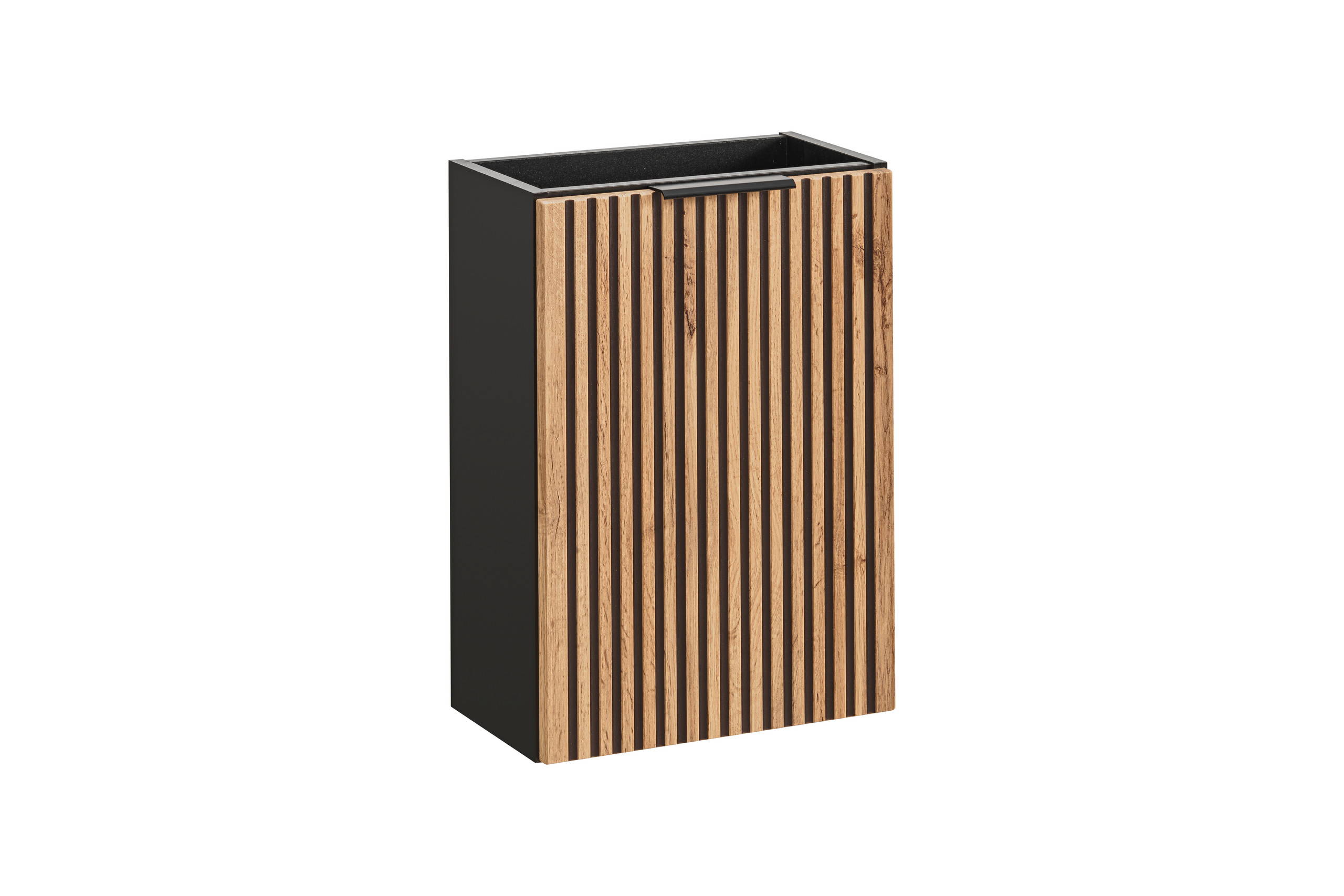 Comad Xilo armadietto 40x22x57 cm sottolavabo sospeso nero-rovere XILO BLACK WOTAN 82-40-D-1D