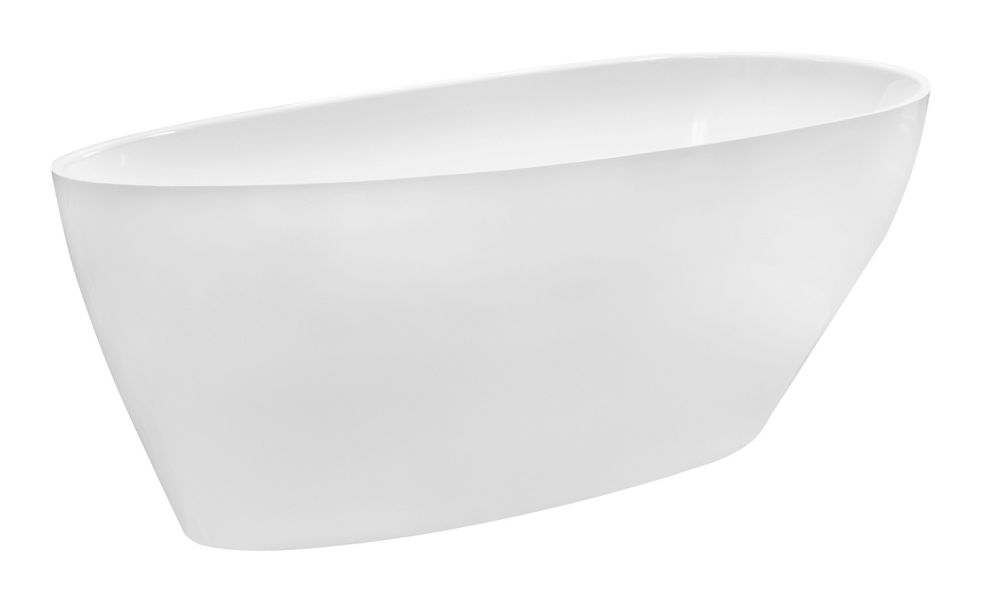 Besco Goya vasca da bagno freestanding 160x70 cm ovale bianco #WMD-160-GKC