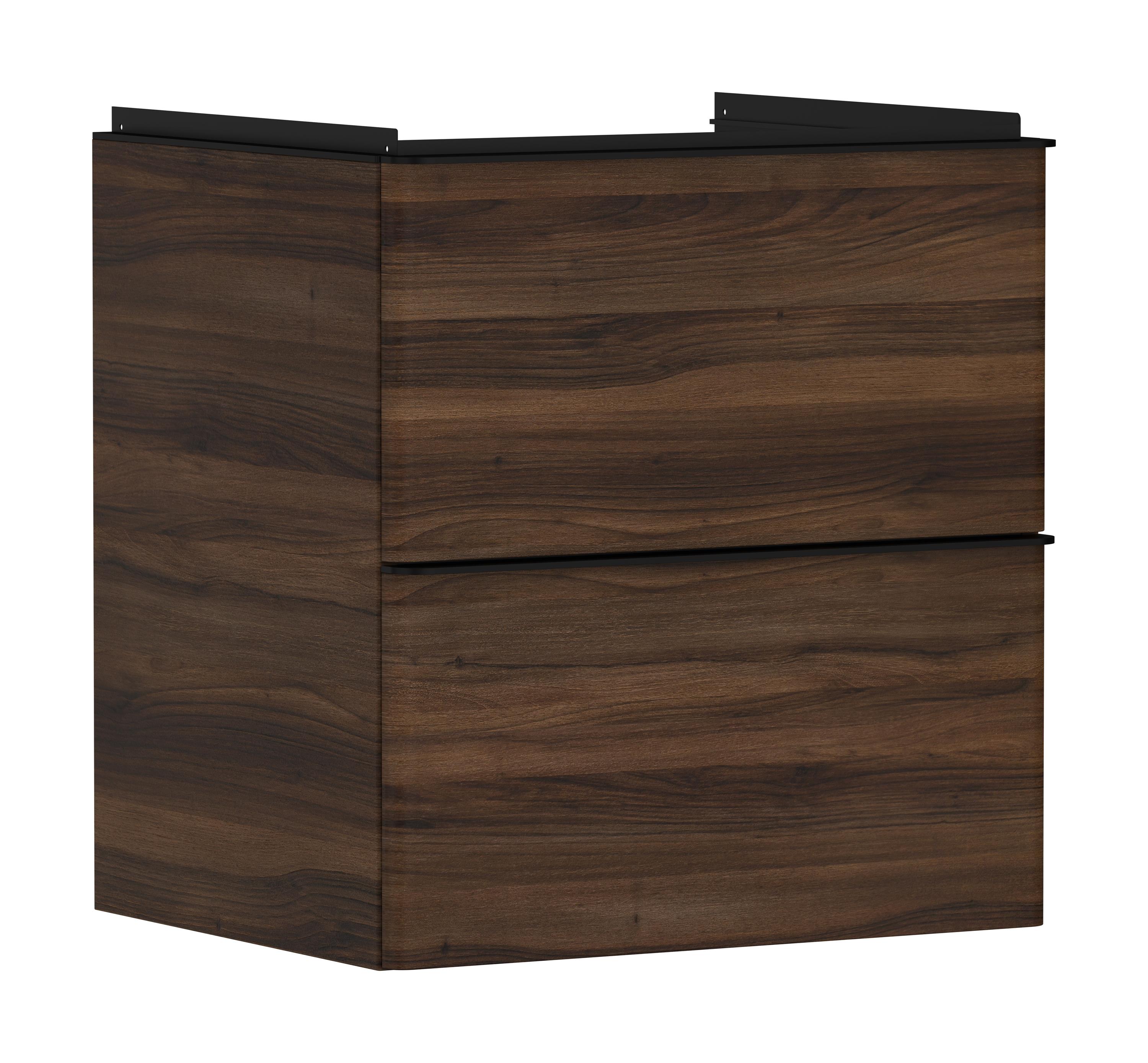 Hansgrohe Xelu Q armadietto 58x49.5x60.5 cm sottolavabo sospeso nero-noce 54026670