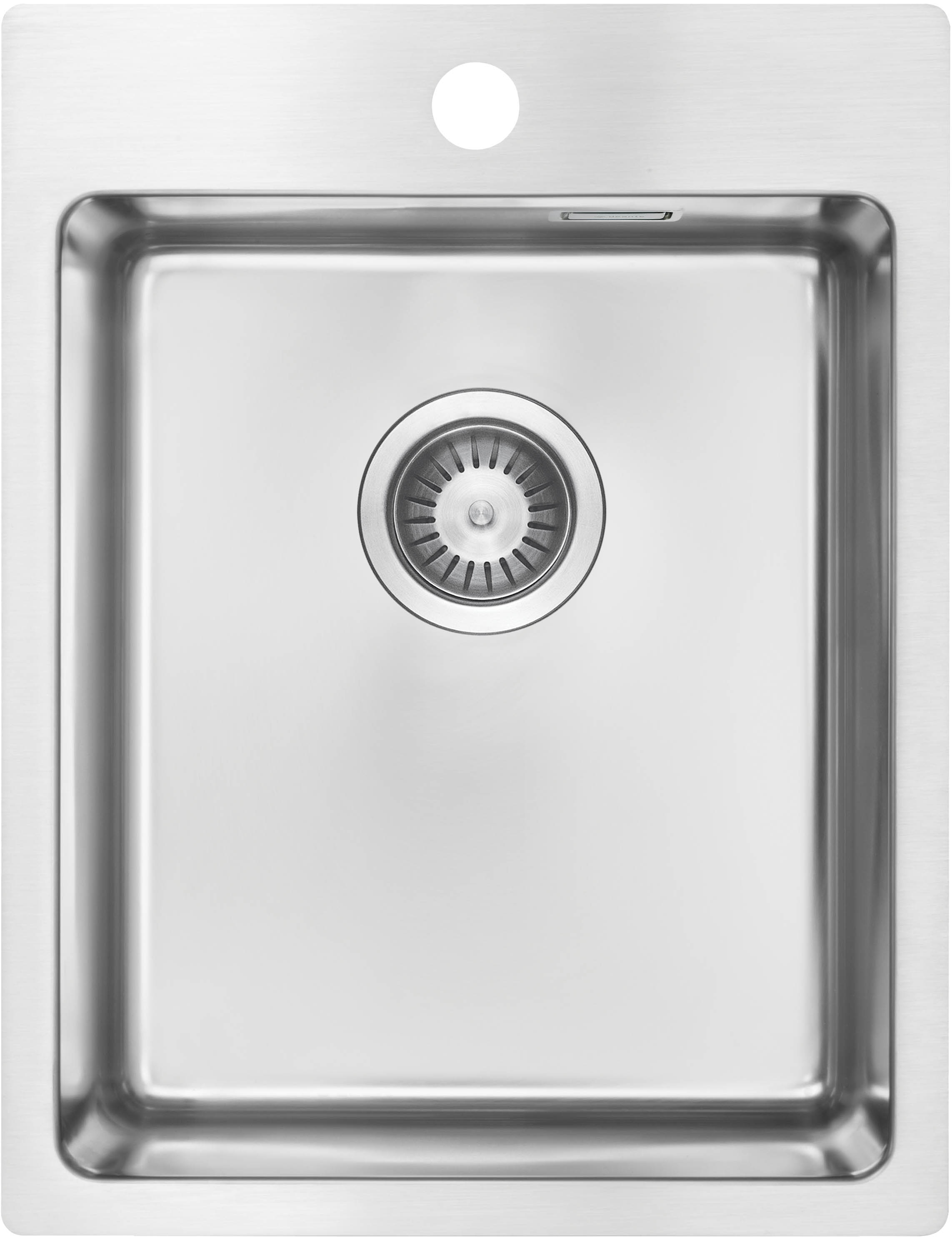 Deante Olfato lavello in acciaio con sifone 50.5x39 cm acciaio ZPO010E