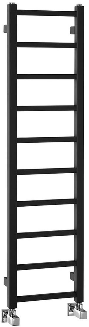 Sapho Metro Light radiatore da bagno a scaletta 114x30 cm nero IR444TB