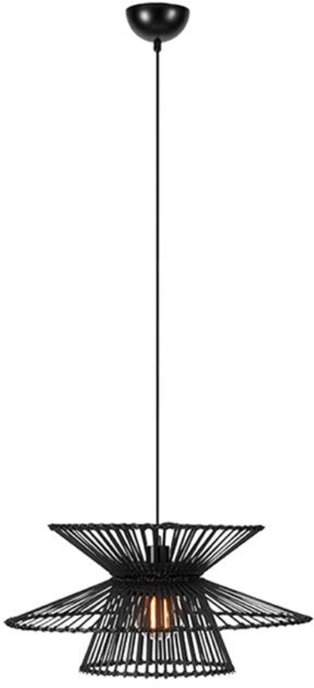 Markslöjd Duplici lampada sospesa 1x40 W nero 108784
