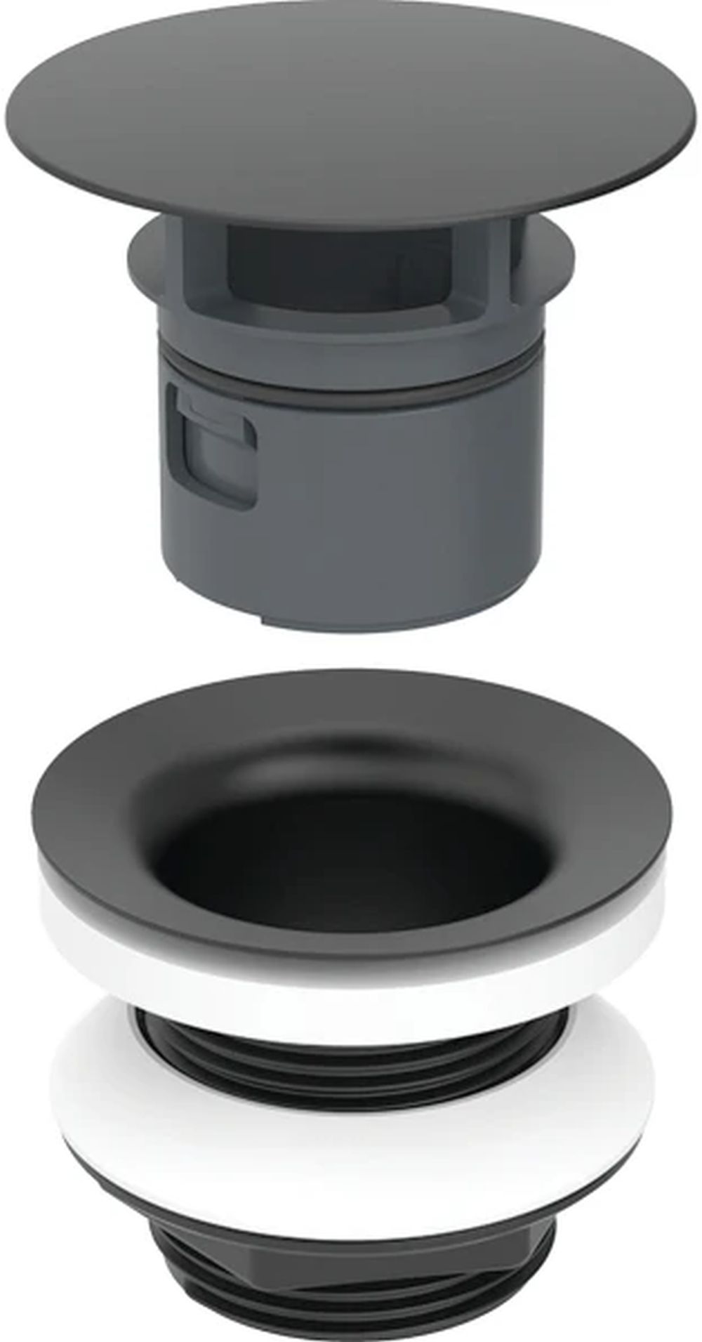 Geberit tappo per lavabo nero 152.050.14.1