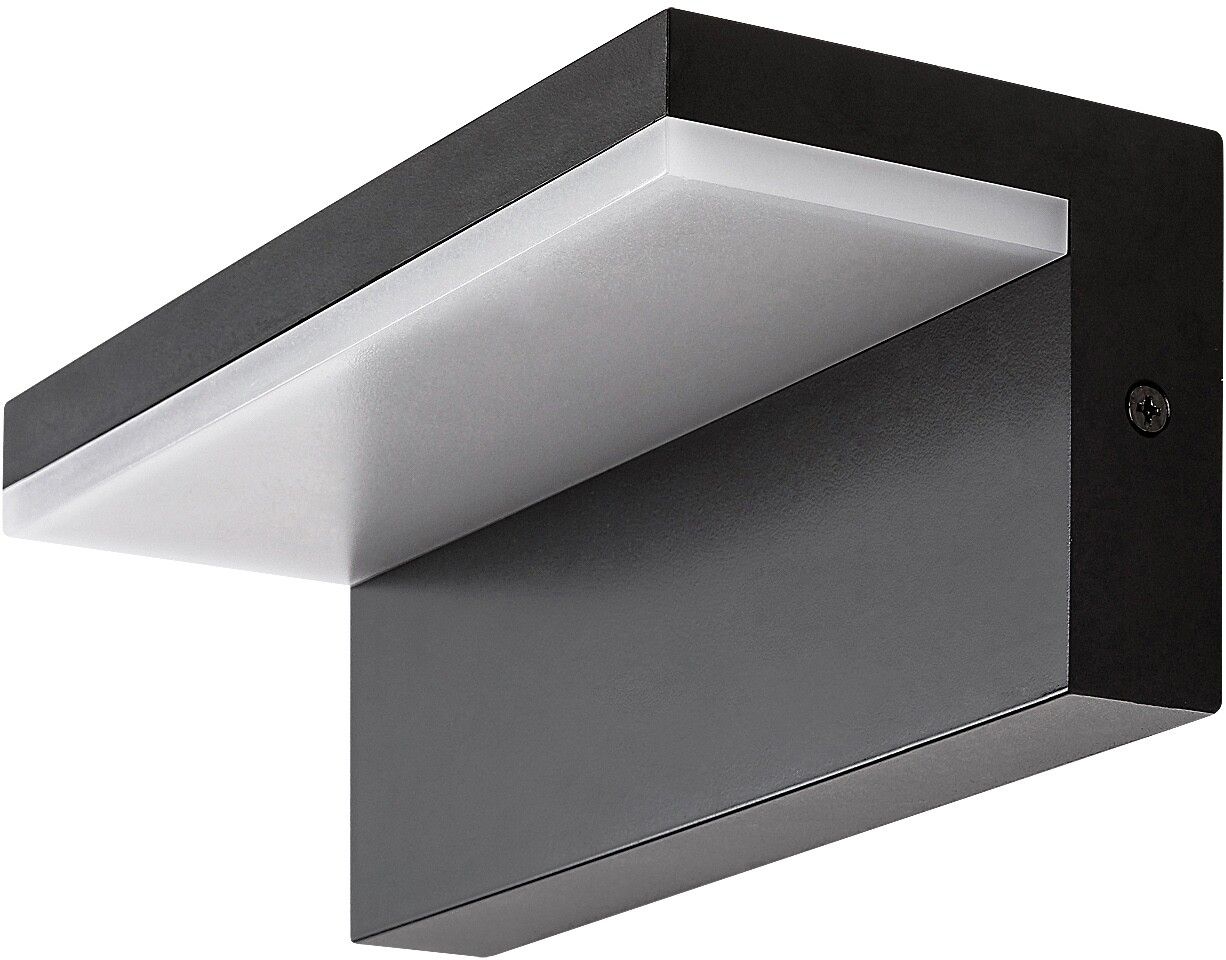 Rabalux Zaragoza lampada da parete per esterni 1x10 W nero 77092