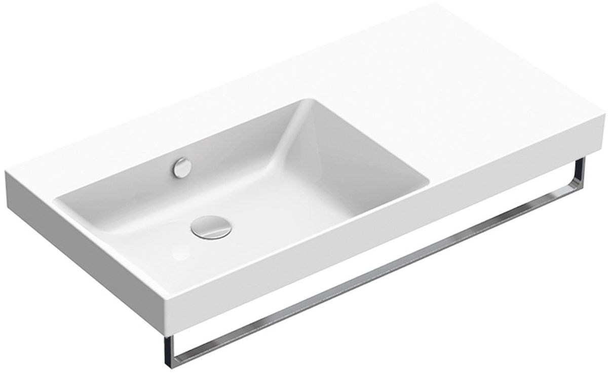 Catalano New Zero lavabo 100x50 cm rettangolare a parete-da mobile bianco 0121040001