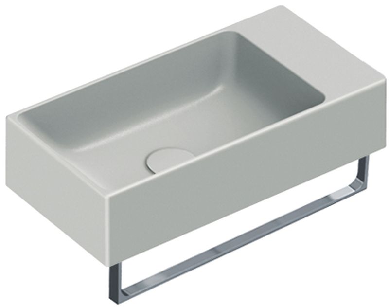Catalano Verso lavabo 50x25 cm rettangolare a parete grigio/pietra 0220520023