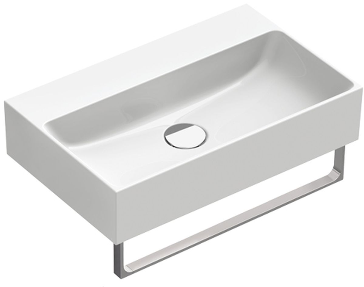 Catalano Verso lavabo 55x35 cm rettangolare a parete-da mobile-da appoggio bianco 0220550001