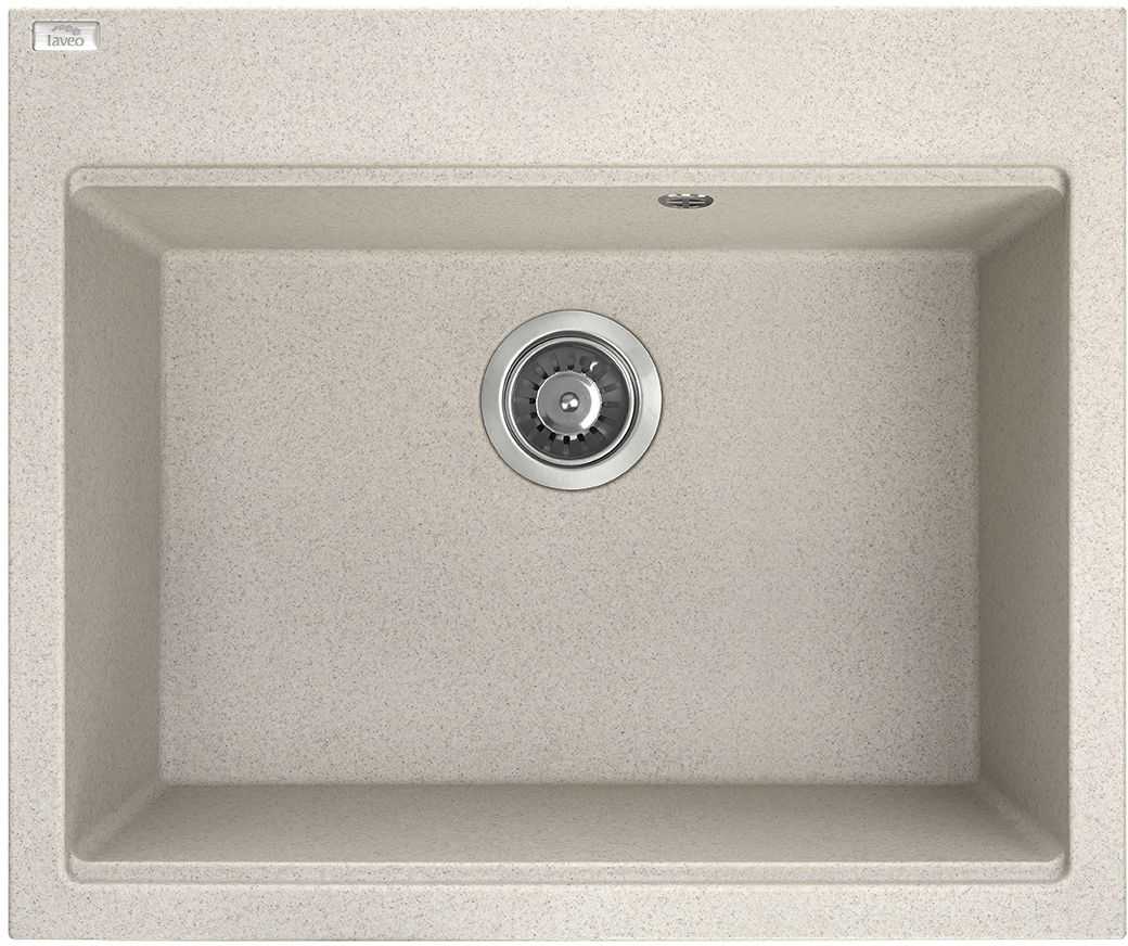 Laveo Tau lavello in granito 60x50 cm beige SBT4106
