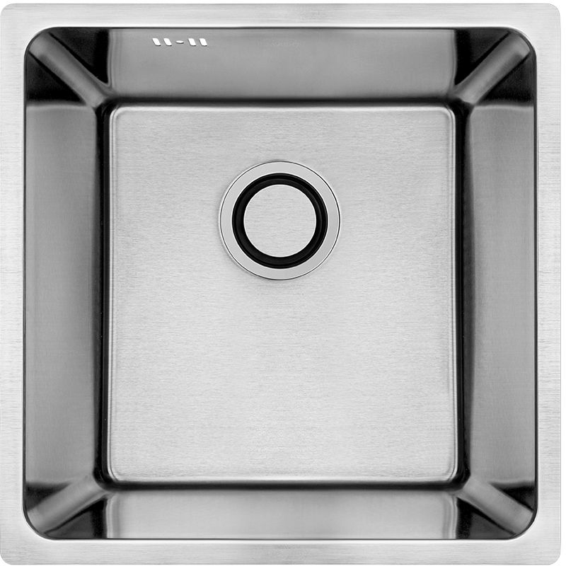 Laveo Aden lavello in acciaio con sifone 44x44 cm SLA010P