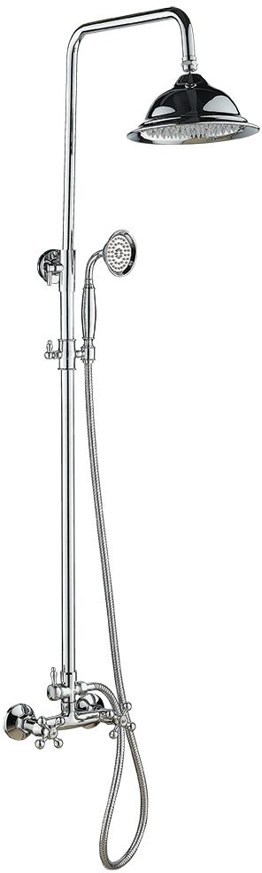 Kuchinox Stilo set doccia a parete con soffione cromo PLO00OB