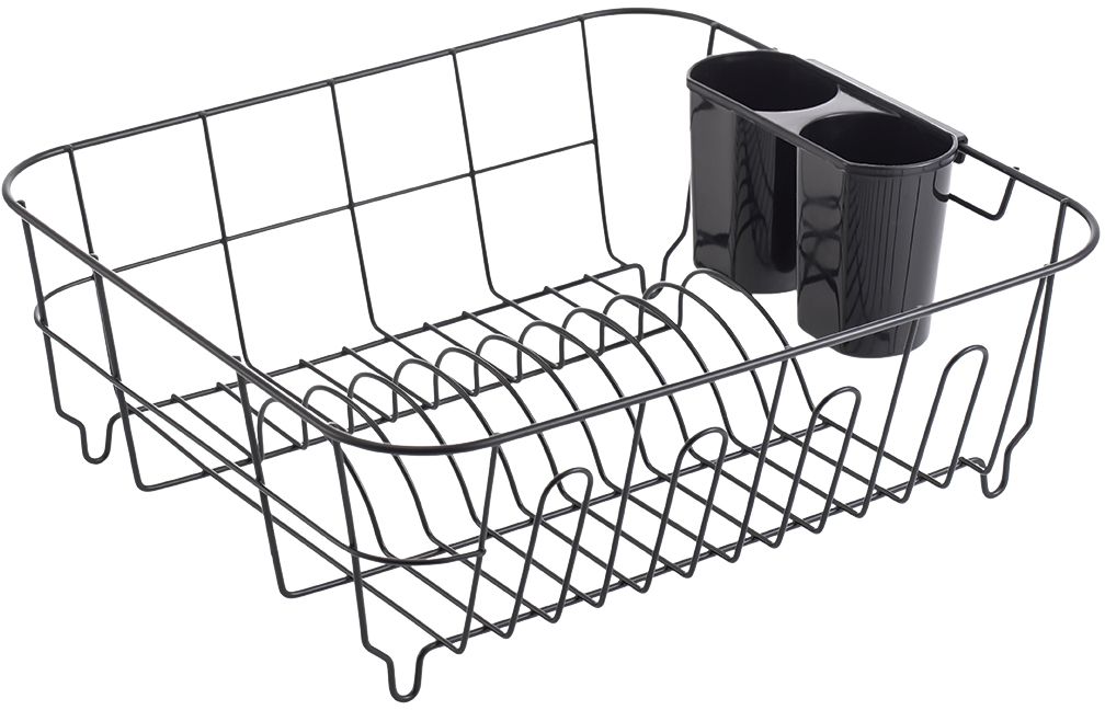 Kuchinox Bari scolapiatti 36.5x33x13.5 cm nero EKC703A