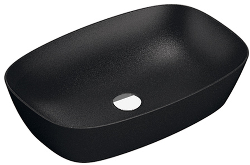 Catalano Green lavabo 60x40 cm ovale da appoggio nero 0622600022