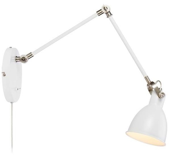 Markslöjd House lampada da parete 1x40 W bianco 108249