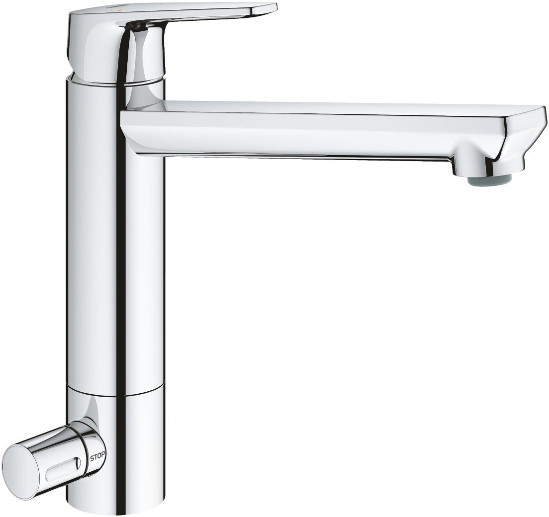 Grohe BauEdge rubinetto da cucina verticale StarLight Chrome 31696000
