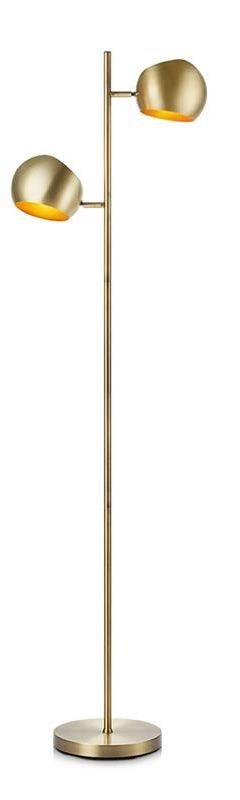 Markslöjd Edgar lampada da terra 2x40 W ottone 107742
