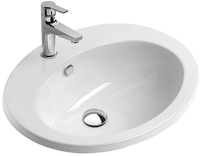 Catalano Incasso lavabo 57x47 cm ovale da incasso bianco 0725571001