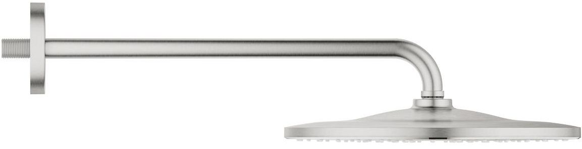 Grohe Rainshower soffione doccia con braccio 31x31 cm rotonda SuperSteel 26558DC0