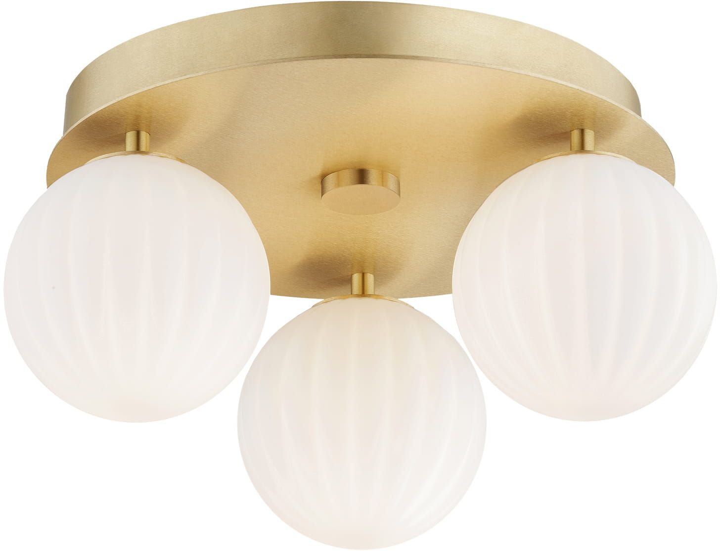 Argon Paloma lampada da soffitto 3x7 W bianco-ottone 6305