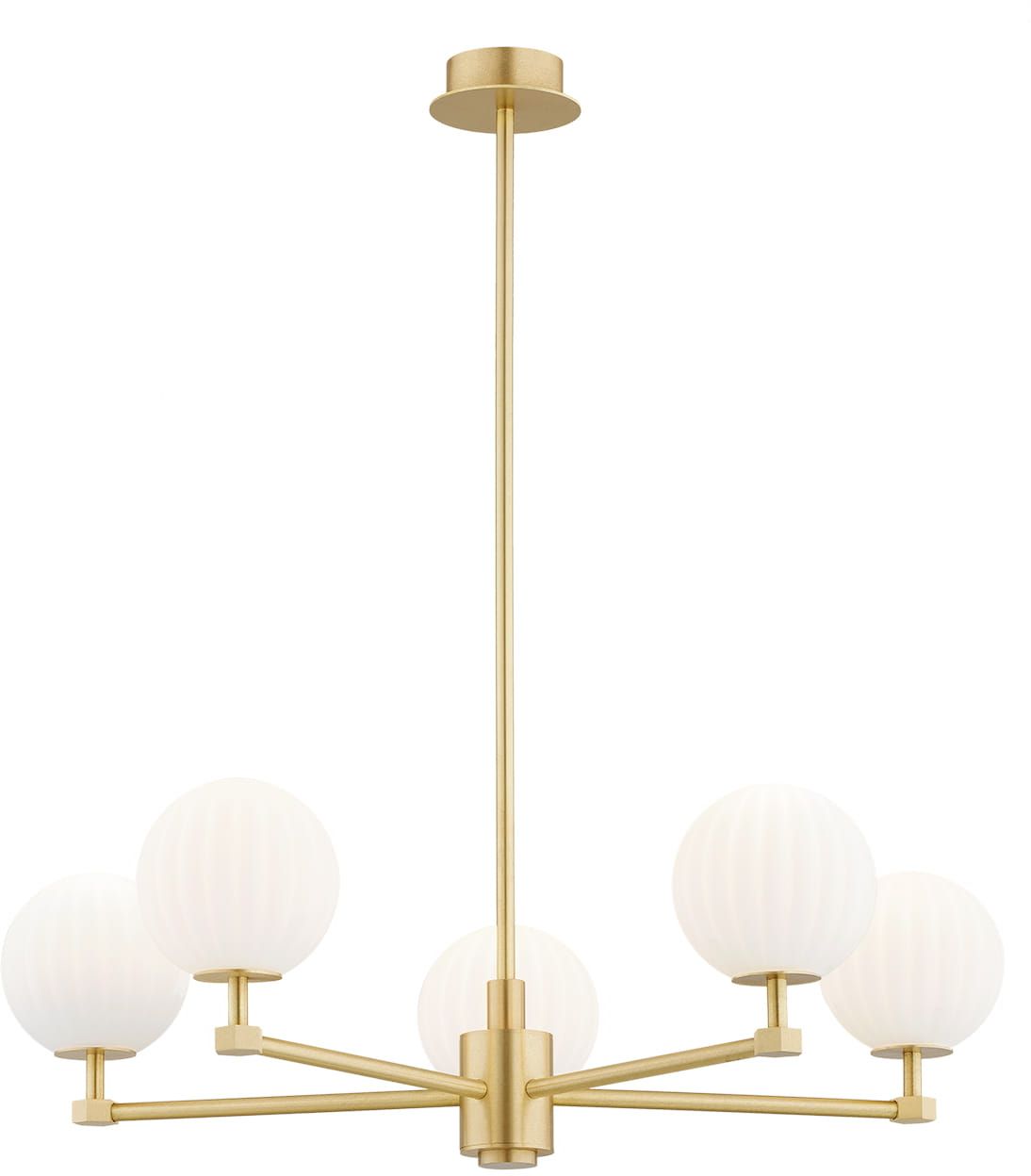 Argon Paloma lampada sospesa 5x7 W bianco-ottone 2184