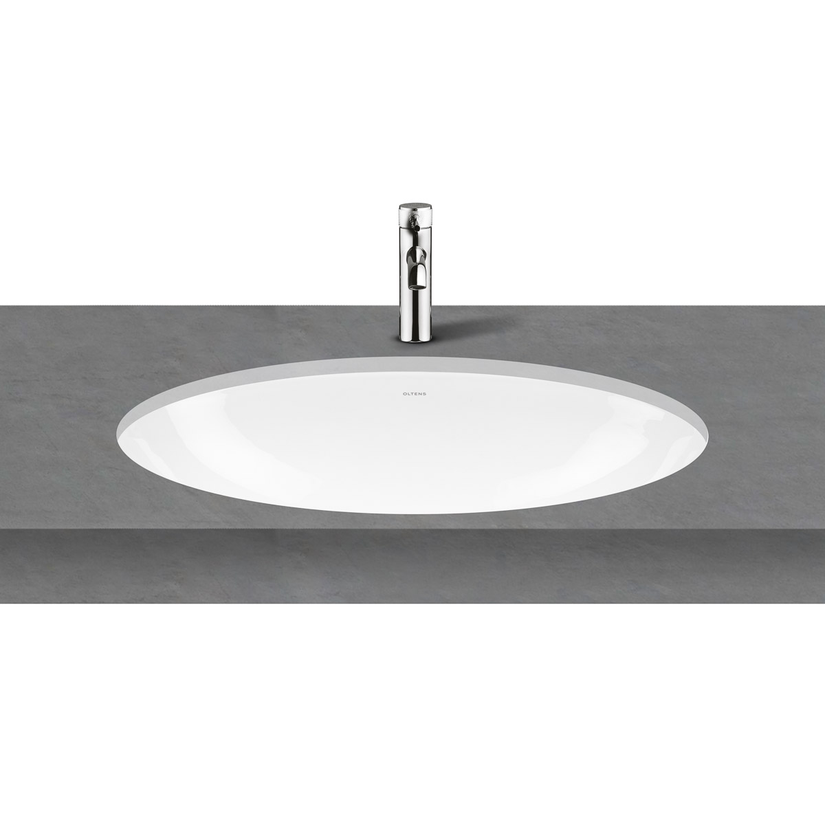 Oltens Gapa lavabo 61x41 cm ovale sottopiano bianco 40105000