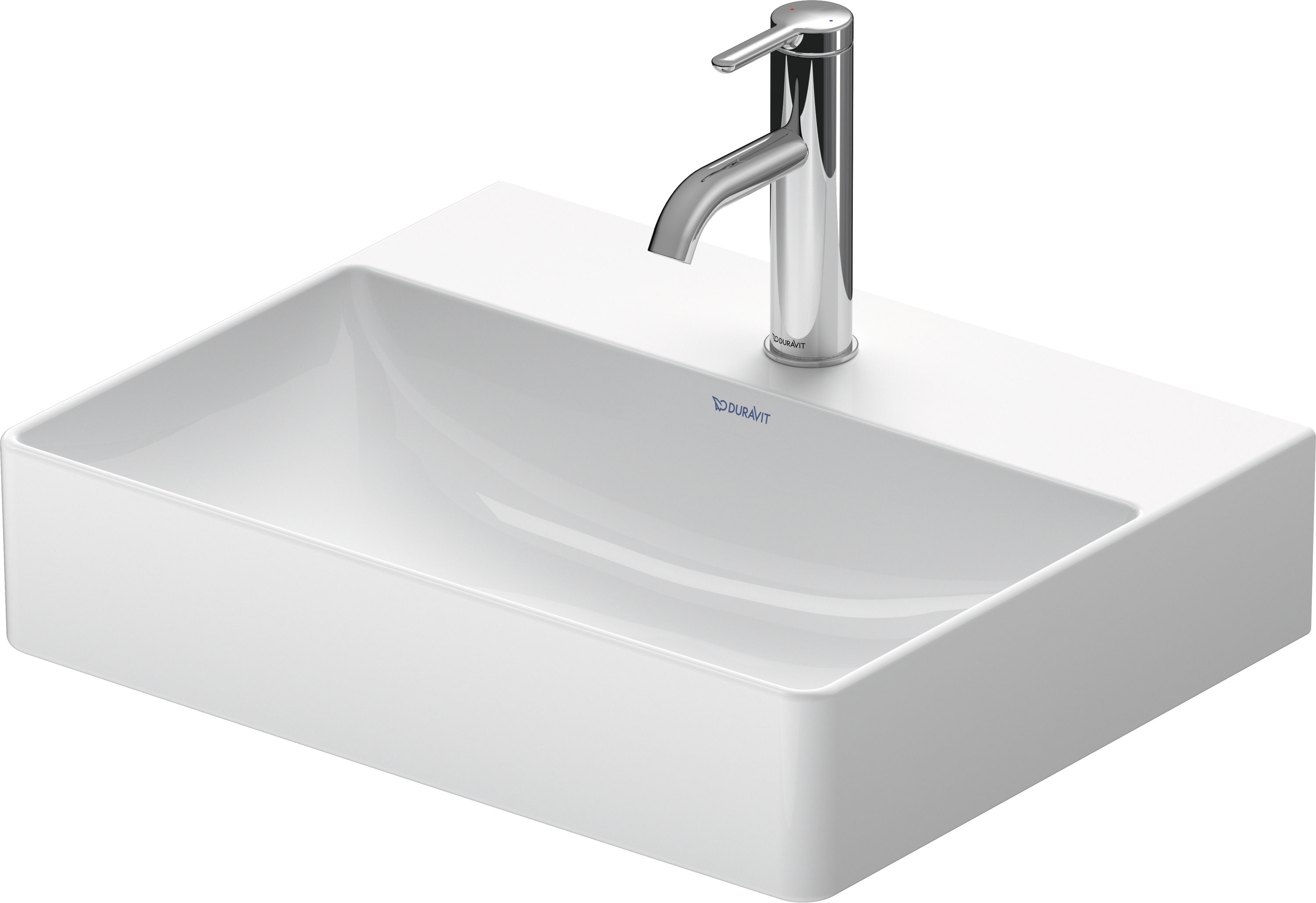 Duravit DuraSquare lavabo 50x40 cm rettangolare a parete bianco 23565000701