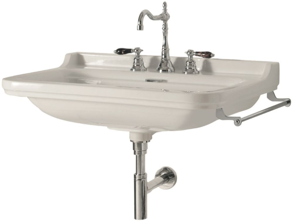 Kerasan Waldorf lavabo 60x55 cm rettangolare a parete bianco 4140K3