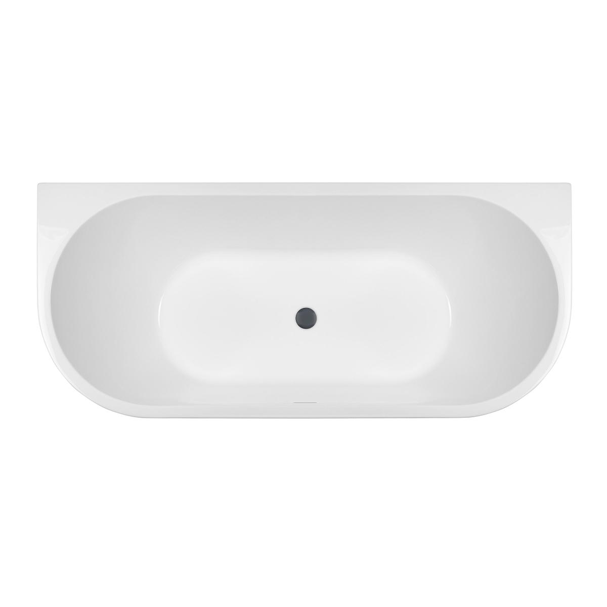 Set vasca da bagno a parete Oltens Begna 12011000, copertura piletta Oltens 09002400