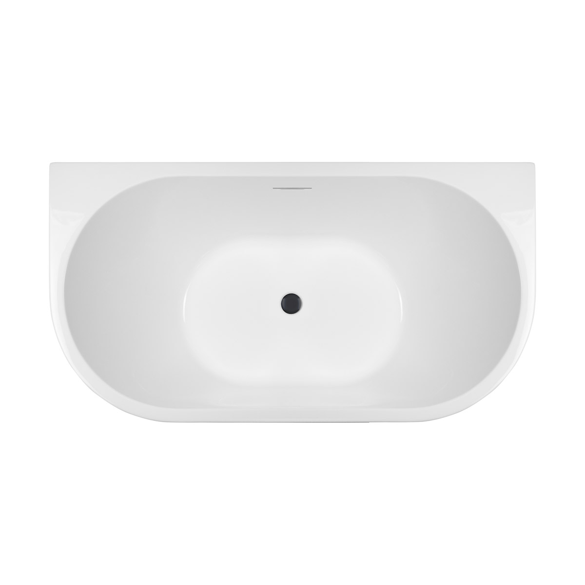 Set vasca da bagno a parete Oltens Delva 12018000, copertura piletta Oltens 09002300