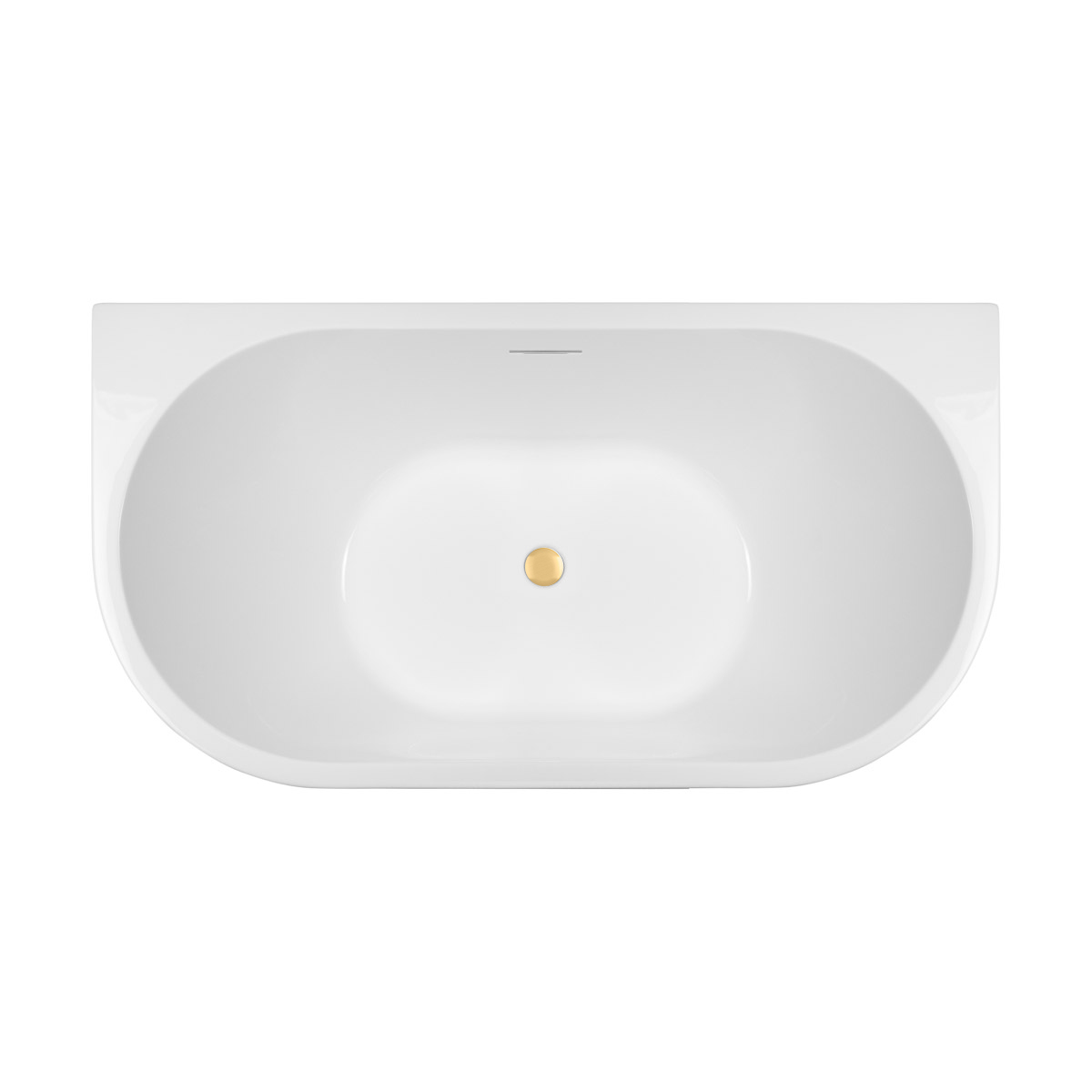 Set vasca da bagno a parete Oltens Delva 12018000, copertura piletta Oltens 09002810