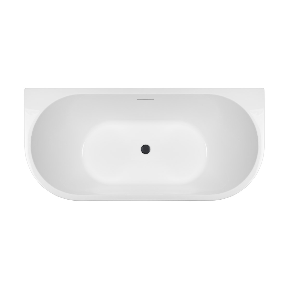 Set vasca da bagno a parete Oltens Delva 12019000, copertura piletta Oltens 09002300