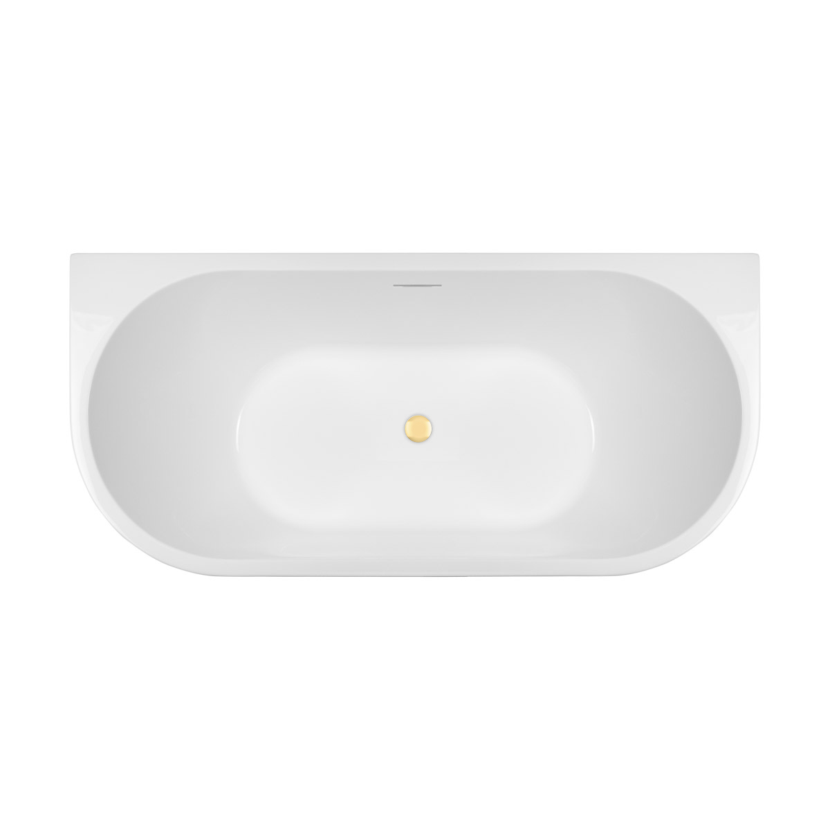 Set vasca da bagno a parete Oltens Delva 12019000, copertura piletta Oltens 09002800