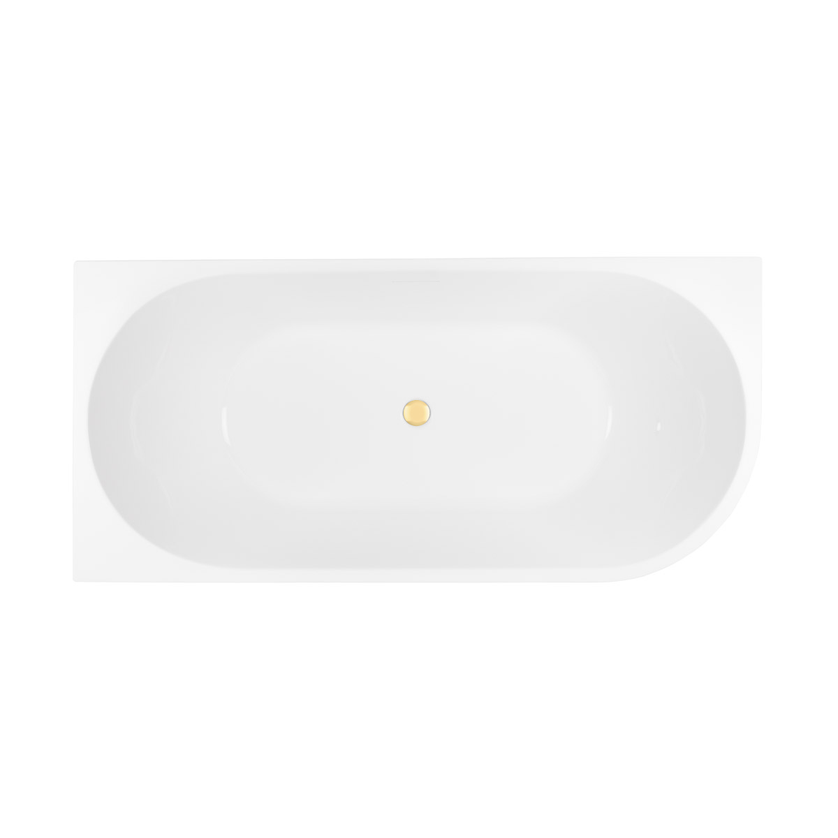 Set vasca da bagno angolare Oltens Delva 11000000, copertura piletta Oltens 09002800