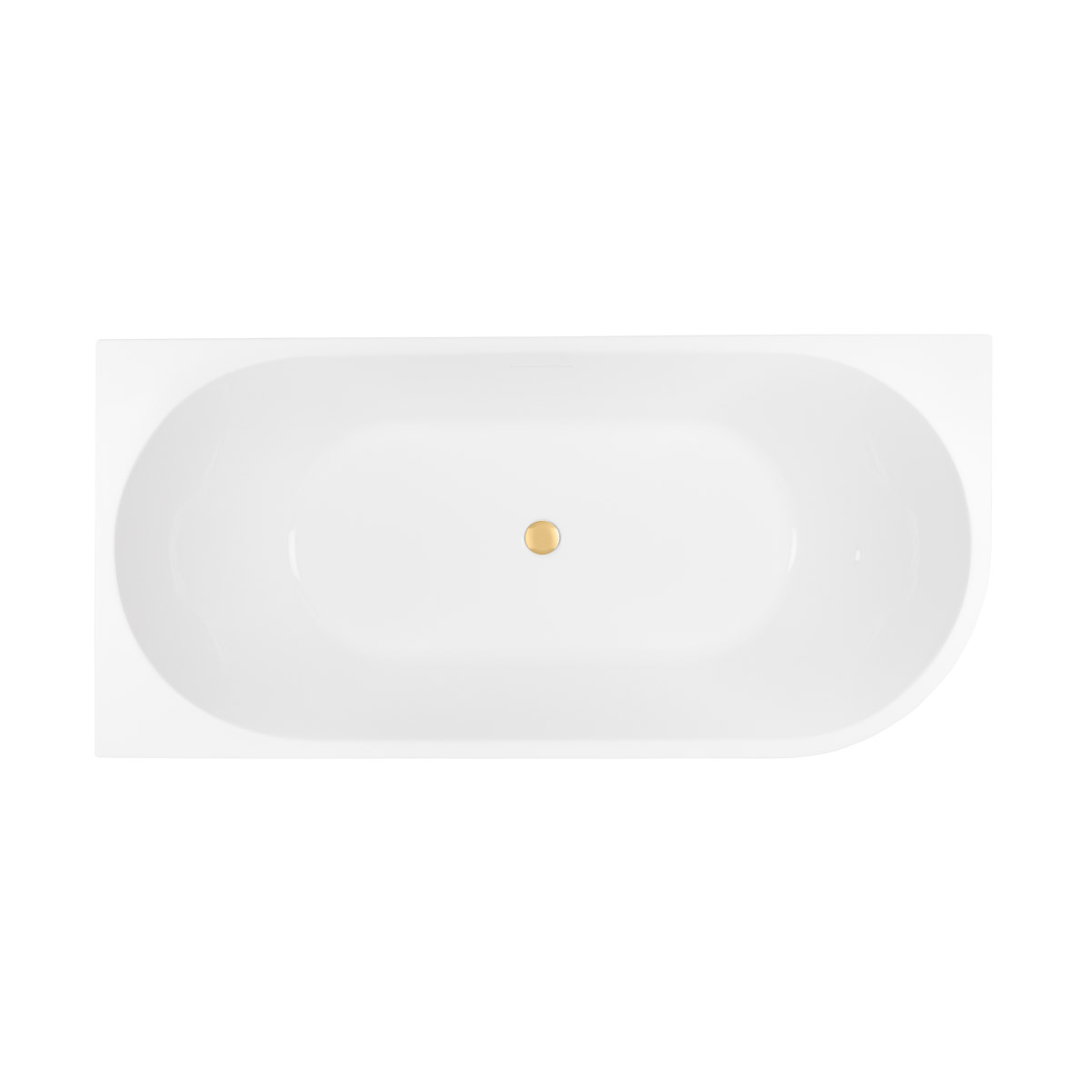 Set vasca da bagno angolare Oltens Delva 11000000, copertura piletta Oltens 09002810